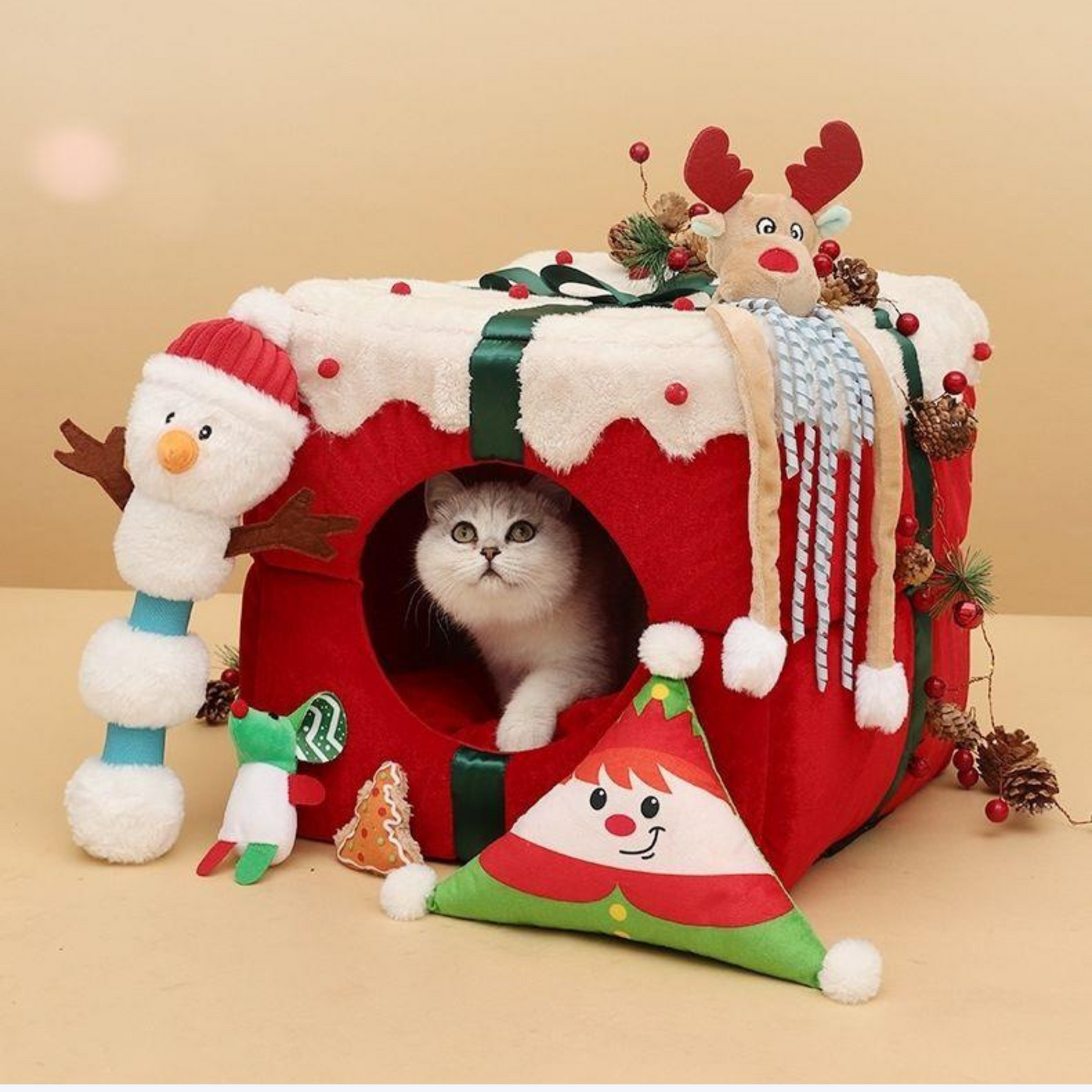 Akari Christmas Present Mini Pet House