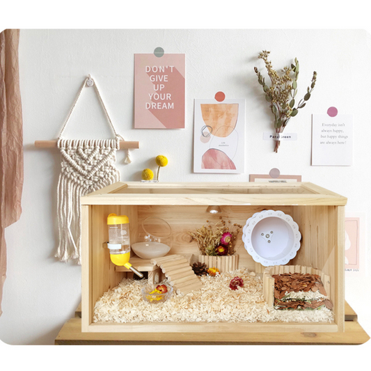 Hamster Solid Wood Villa Set